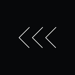 Arrowheads Pointing To The Left blue gradient vector icon