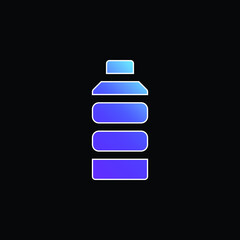 Bottle blue gradient vector icon