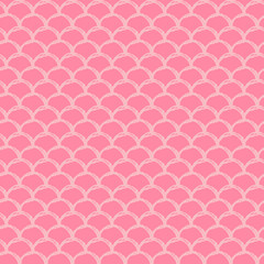 Little mermaid seamless pattern