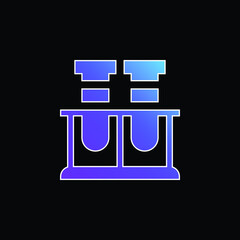 Blood Sample blue gradient vector icon