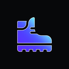 Boot blue gradient vector icon