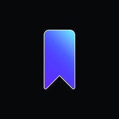Bookmark blue gradient vector icon