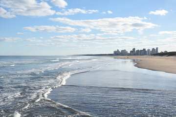 Huge beach of the city of nechochea