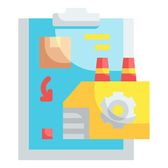 factory flat icon