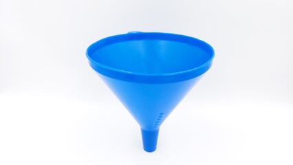 blue oil cone on isolated white