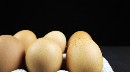 Egg shell from organic chicken