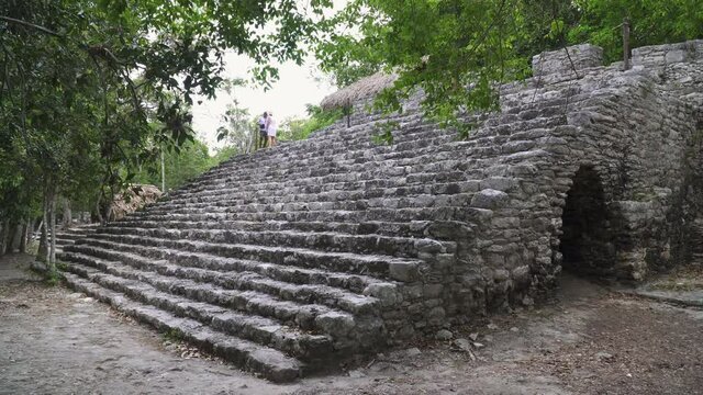 Mayan ruins in ancient city of Coba, Mexico
