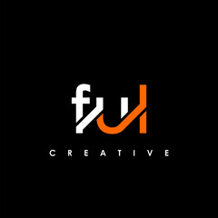 FUL Letter Initial Logo Design Template Vector Illustration