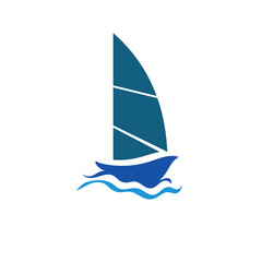 Sailing icon stock illustration