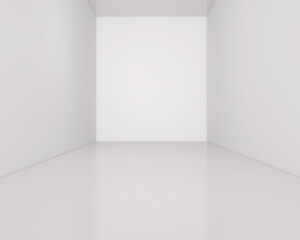  Empty room with Wall Background. 3D illustration, 3D rendering