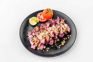 Fried squid with garlic