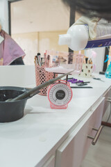 Utensils of a beauty and spa salon.