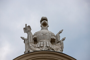 Architectural details at Festetics Palace in Keszthely - Hungary