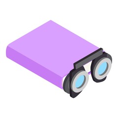 Trial frame icon. Isometric illustration of trial frame vector icon for web