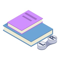 Ophthalmic accessory icon. Isometric illustration of ophthalmic accessory vector icon for web