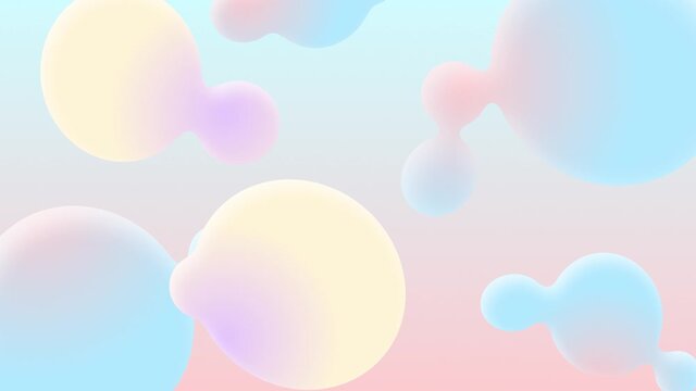 Impressive pink and blue pastel color liquid animation background. Fashionable motion graphics with loop support.