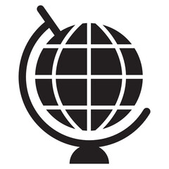 globe glyph two tone icon