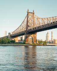 The Queensboro Bridge, seen from Roosevelt Island, New York City