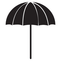 umbrella glyph two tone icon