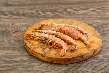 Tasty big Langoustine over the board