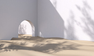 Room interior with Wall Background. 3D rendering ,3D illustration