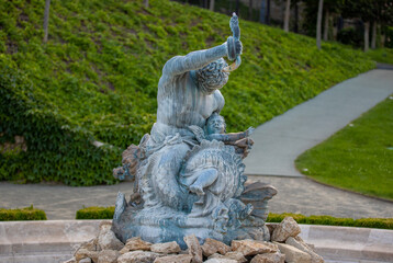 Obraz premium Architectural details of old buildings in Budapest city - Hungary