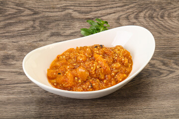 Caucasian cuisine - Mangal salad with vegetables
