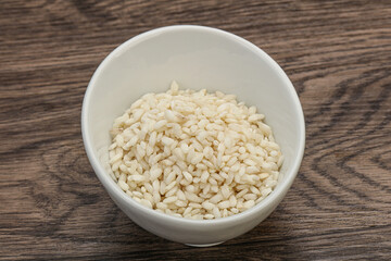 Raw arborio rice for Risotto