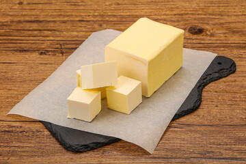 Dairy natural yellow butter piece