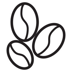 coffee beans line icon
