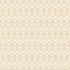 Modern background pattern with geometric ornament on light beige backdrop, wallpaper. Seamless pattern, texture. Vector illustration
