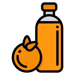 Orange Juice line icon