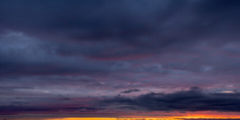 night sky after sunset