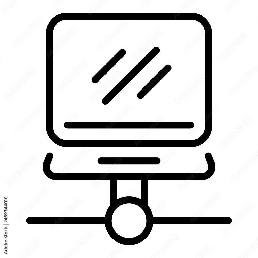 Poster change folder internet icon. outline change folder internet vector icon for web design isolated on w