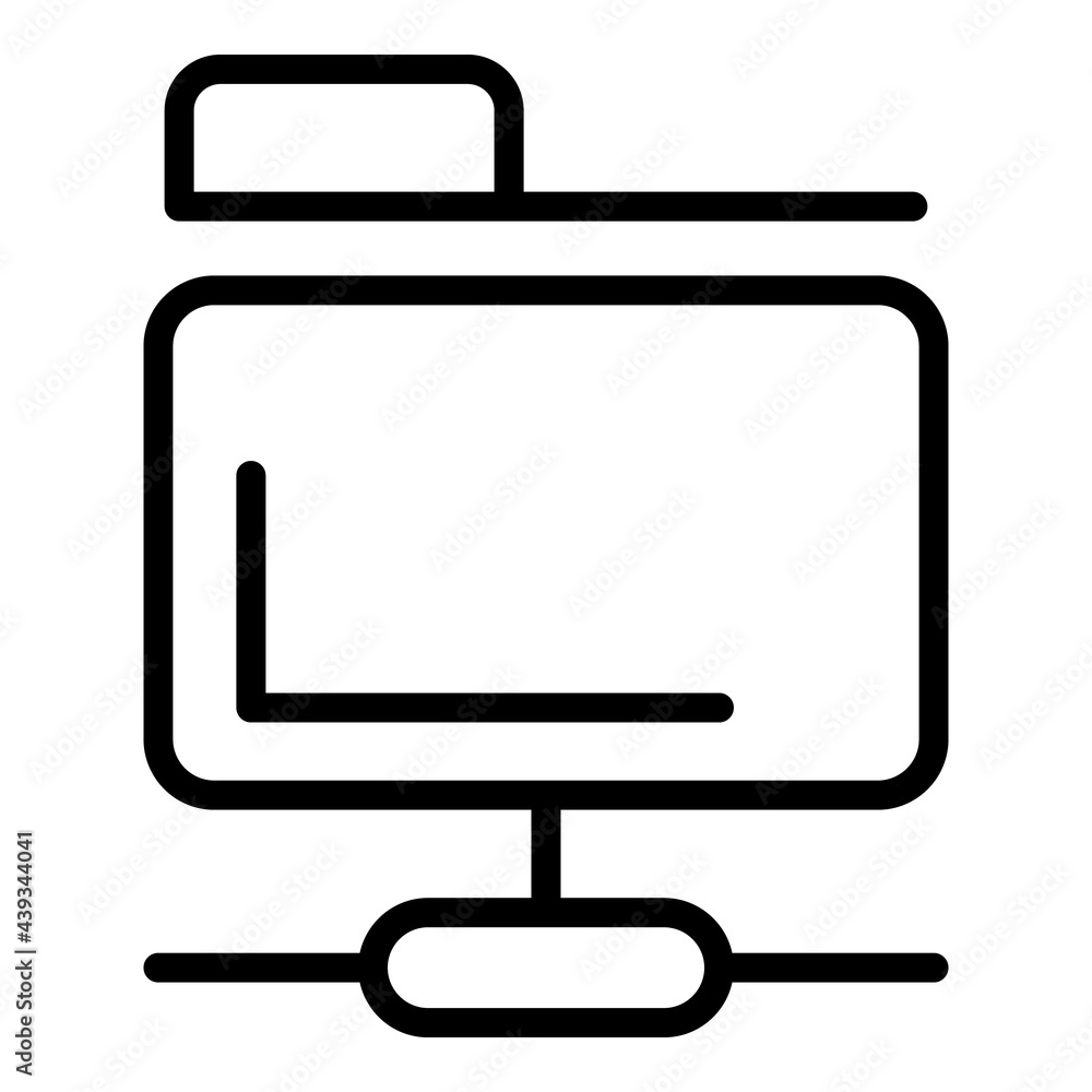 Poster share folder internet icon. outline share folder internet vector icon for web design isolated on whi