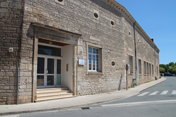 stone building (school) in luçon (france) 