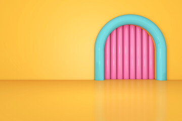 Room interior with Wall Background. 3D rendering ,3D illustration	