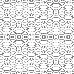  vector pattern with triangular elements. Geometric ornament for wallpapers and backgrounds. Black and white pattern. 