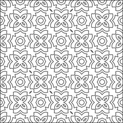  vector pattern with triangular elements. Geometric ornament for wallpapers and backgrounds. Black and white pattern. 