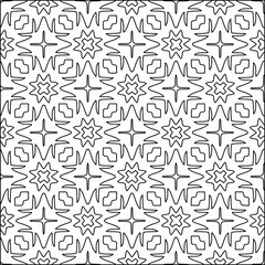  vector pattern with triangular elements. Geometric ornament for wallpapers and backgrounds. Black and white pattern. 