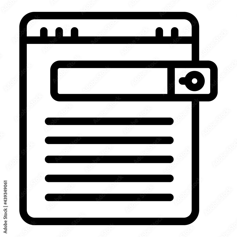 Poster location search engine icon. outline location search engine vector icon for web design isolated on w