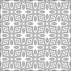  vector pattern with triangular elements. Geometric ornament for wallpapers and backgrounds. Black and white pattern. 