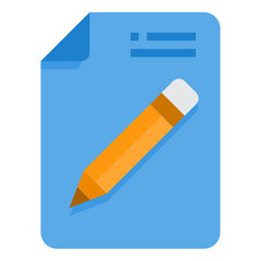 Edit File flat icon