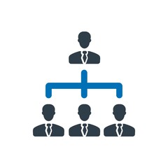 Business hierarchy icon