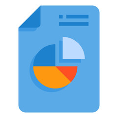 Graph flat icon