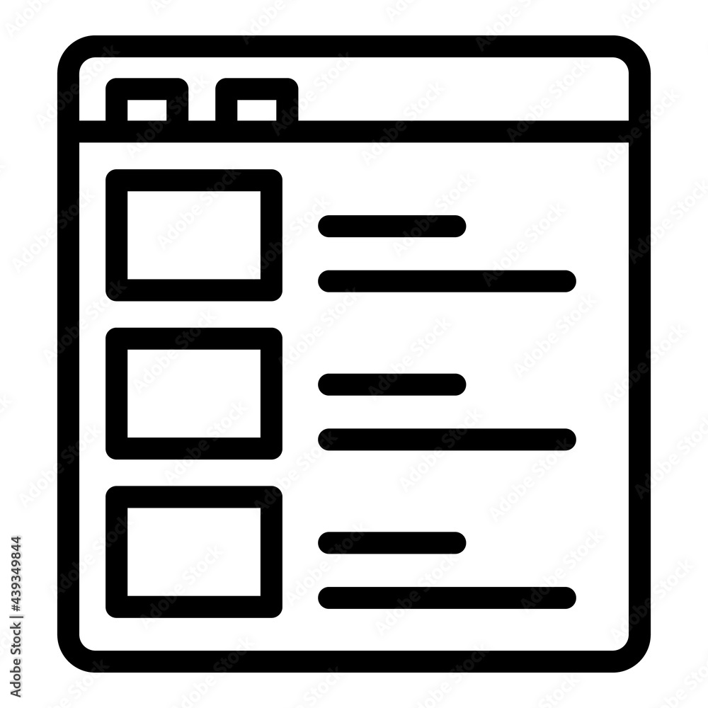 Poster marketing search engine icon. outline marketing search engine vector icon for web design isolated on