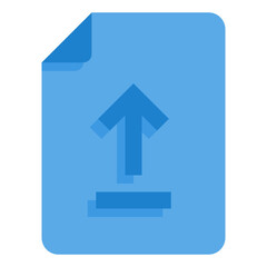 Upload File flat icon