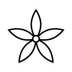 flora decor line icon