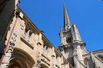 our lady of assumption cathedral in luçon (france) 