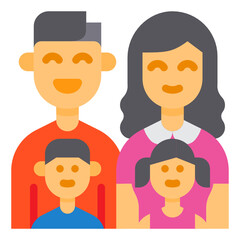 Family flat icon